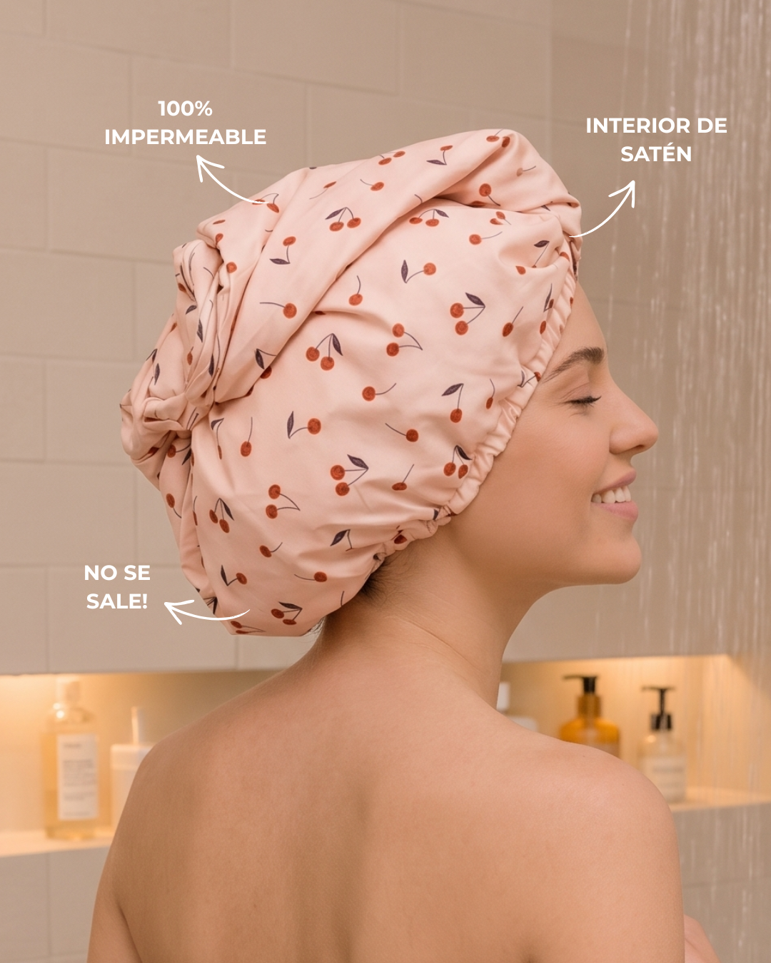 Gorro de Ducha Clipi | Anti-frizz y Anti-humedad