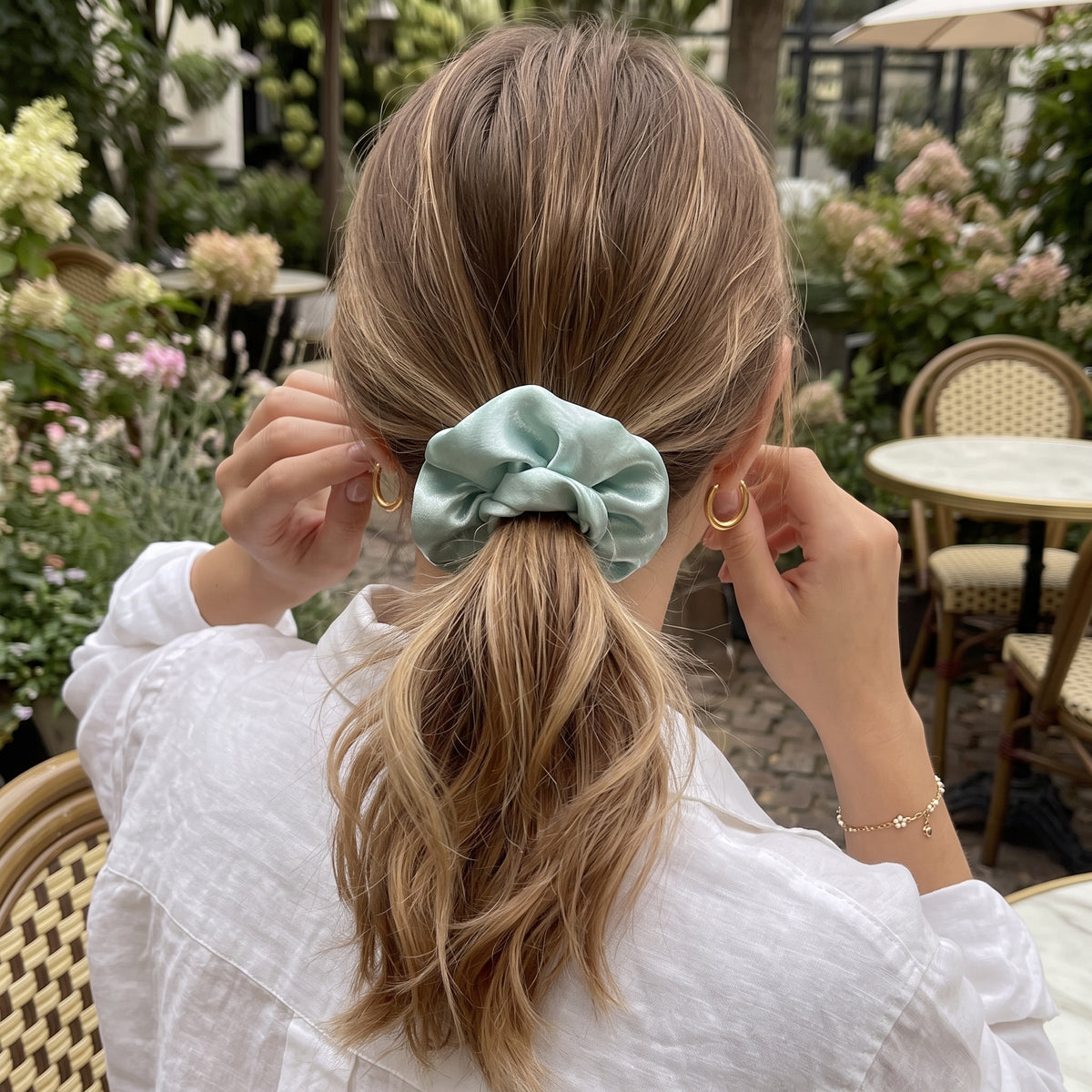 Scrunchies de Satén x2
