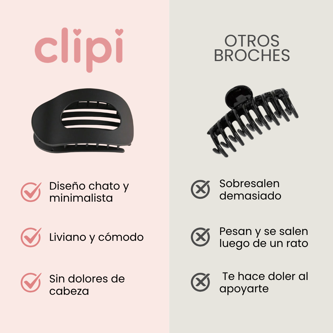 Pack de Broches Flat 4 Broches Print -  Diseño Chato y Minimalista