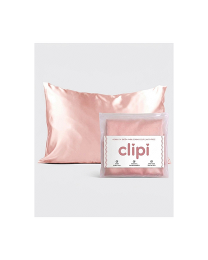 Funda de almohada de satén Clipi